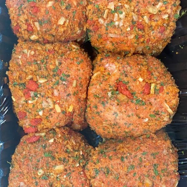 Tomato Onion Bacon Rissoles